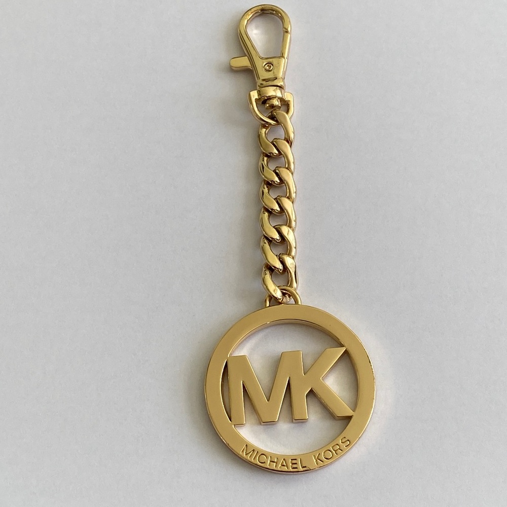 Michael Kors Gold Logo Keychain Charm
